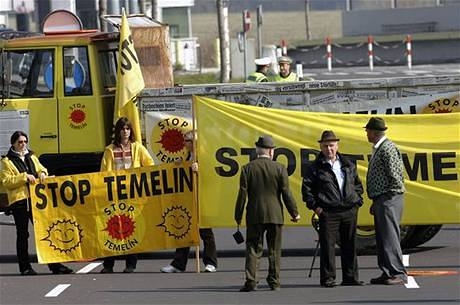 Protesty proti provozu JE Temelín