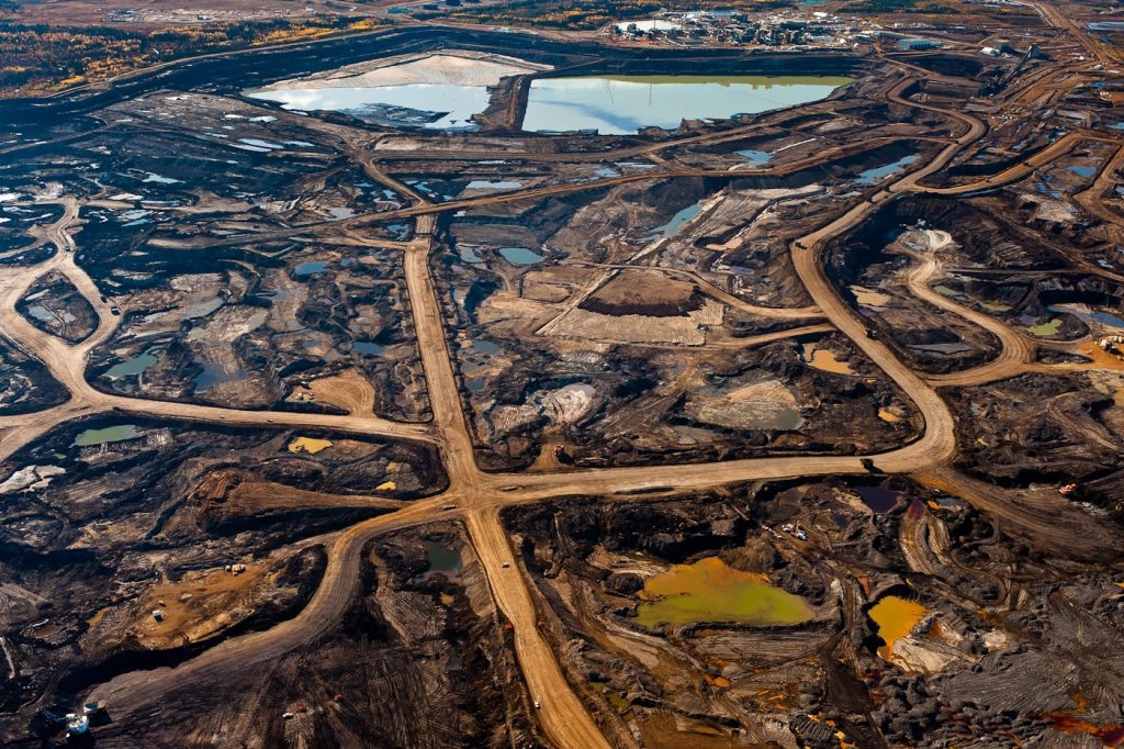 The network of roads reminded me of a claw or tentacles. It illustrated to me the way in which the tentacles of the tar sands reach out and wreak havoc and destruction. Proposed pipelines to American Midwest, Mackenzie Valley, and through the Great Bear Rainforest will bring new threats to these regions while the pipelines  fuel new markets and ensure the proposed five fold expansion of the Tar Sands.