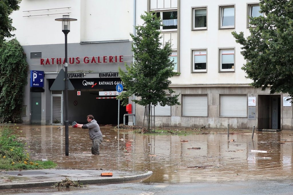 Povodně Německo 