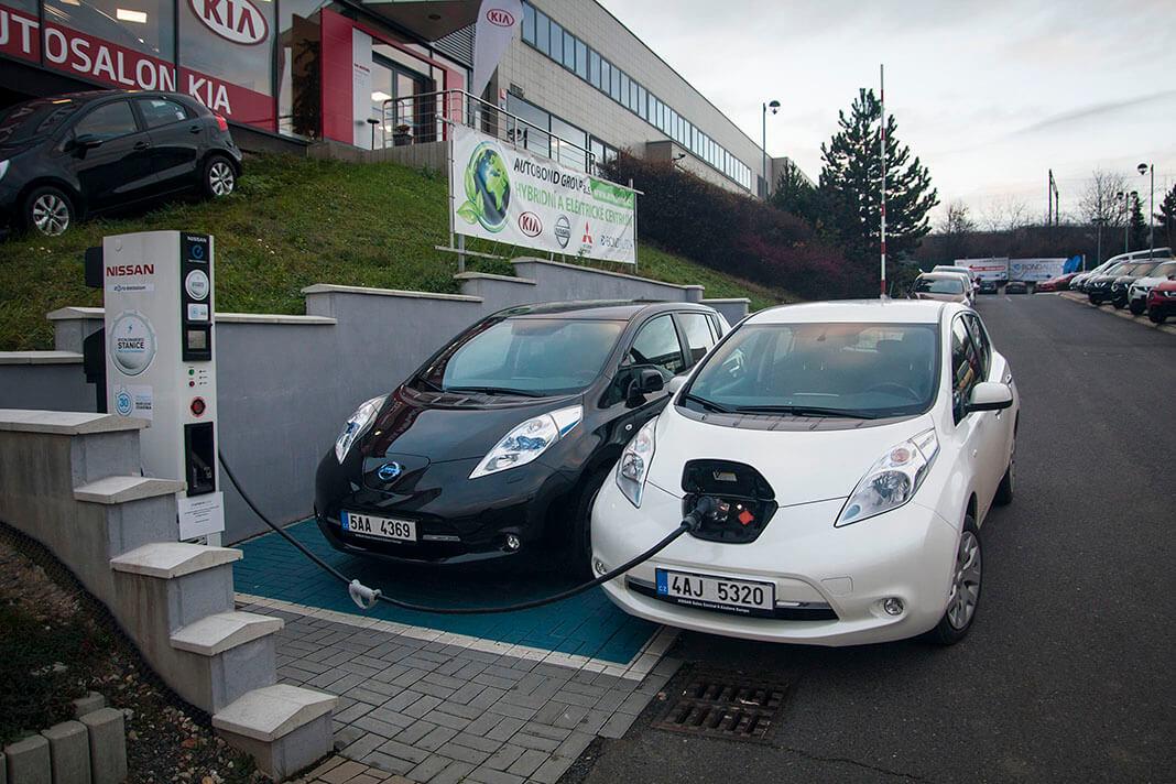 Nissan LEAF zapůjčený od Nissan Česká republika v Krkonoších, foto: Tomáš Jirka